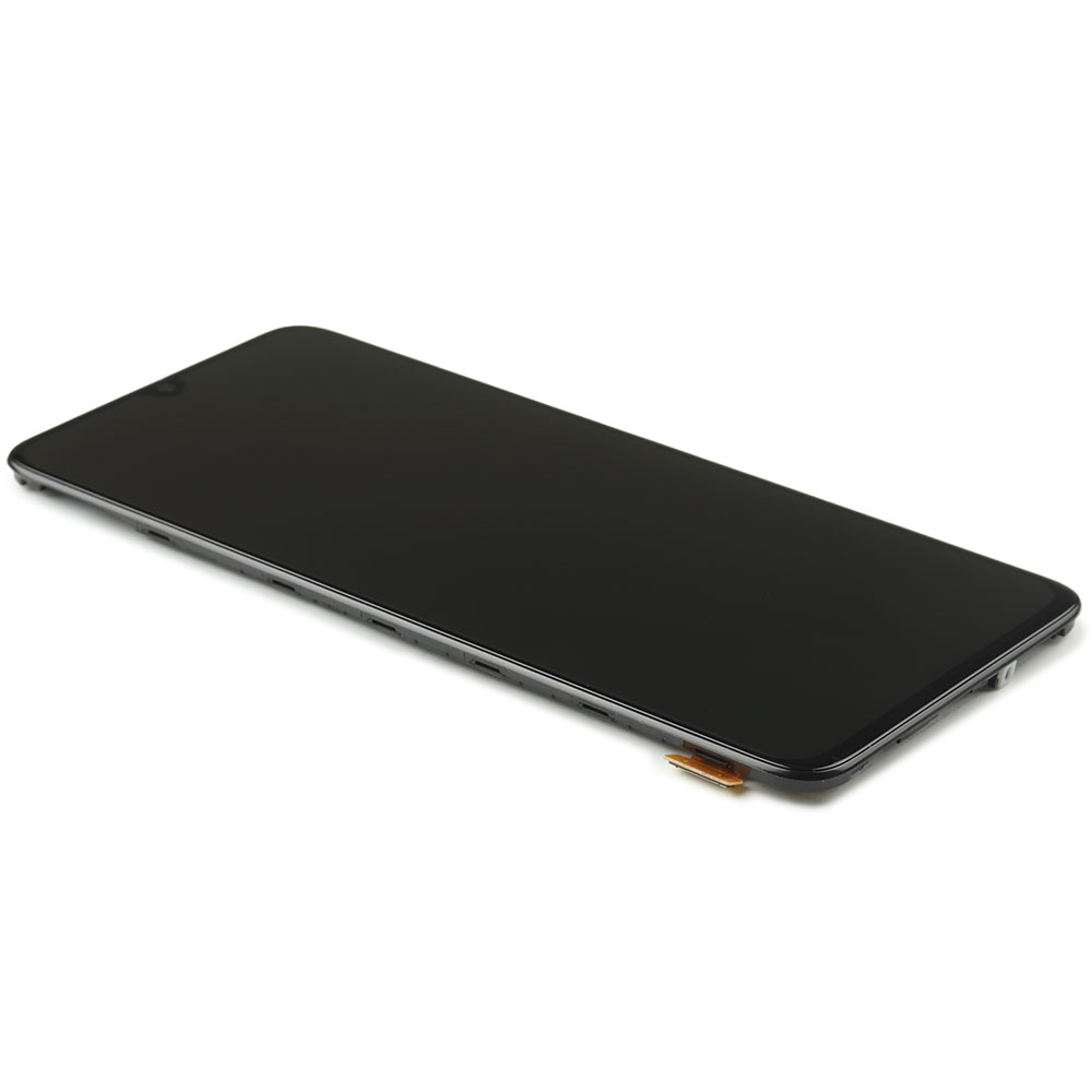 Screen with frame for Samsung Galaxy A70 (A705F) Black Service Pack