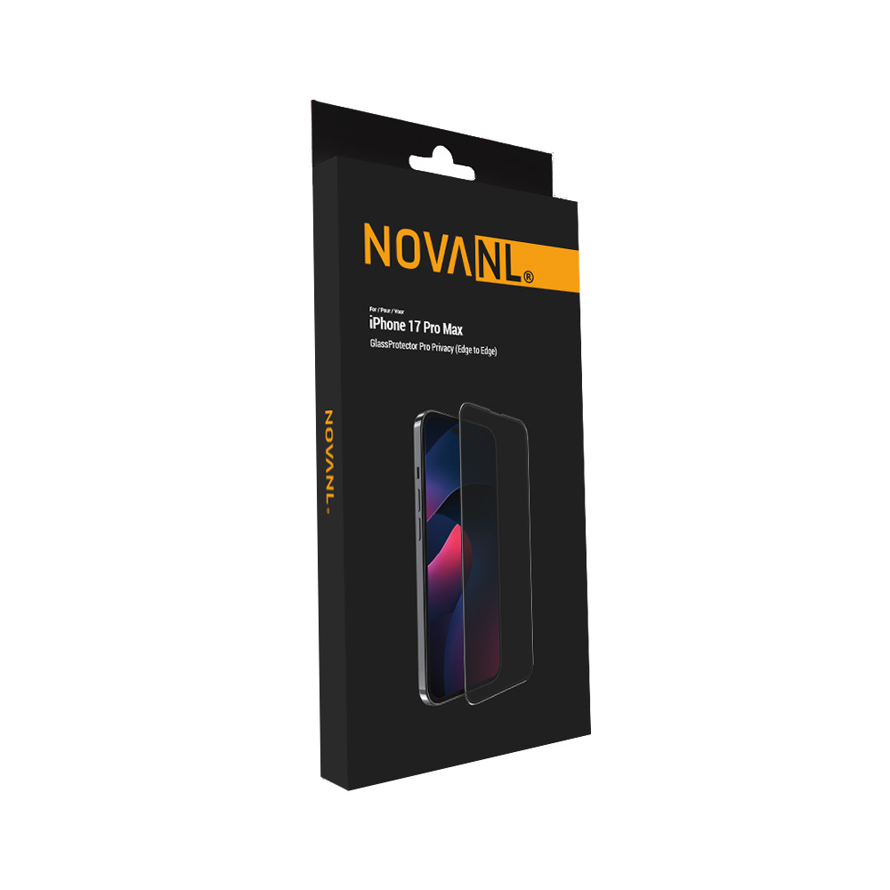 NOVANL GlassProtector Pro Privacy (Edge to Edge) voor iPhone 17 Pro Max