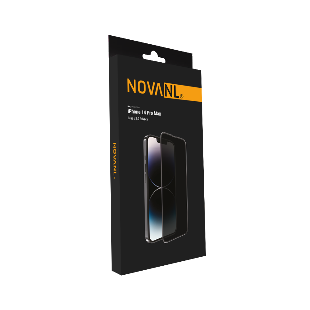 NOVANL GlassProtector Pro Privacy (Edge to Edge) voor iPhone 14 Pro Max
