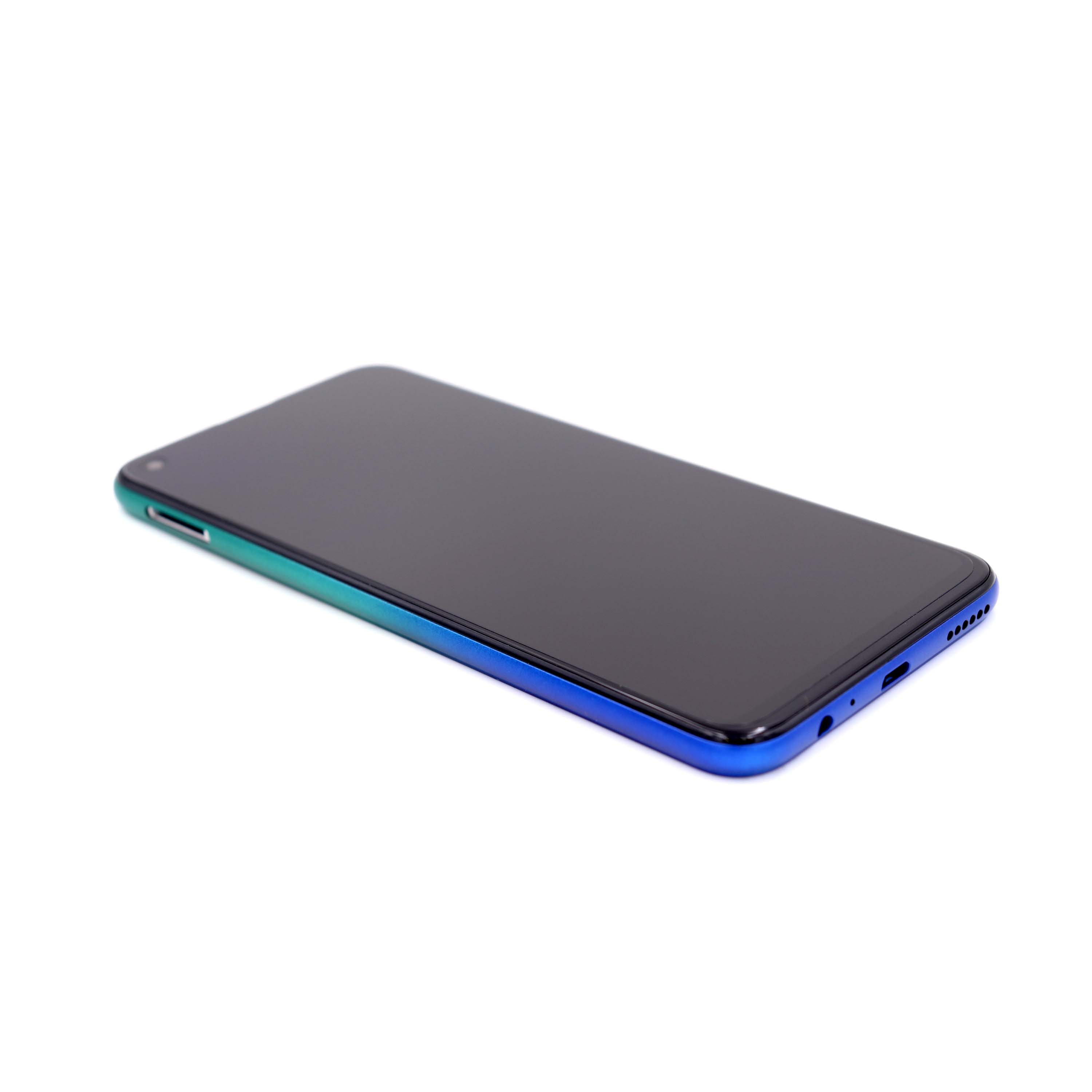Huawei Scherm met behuizing voor Huawei P40 Lite E Blauw OEM-Equivalent