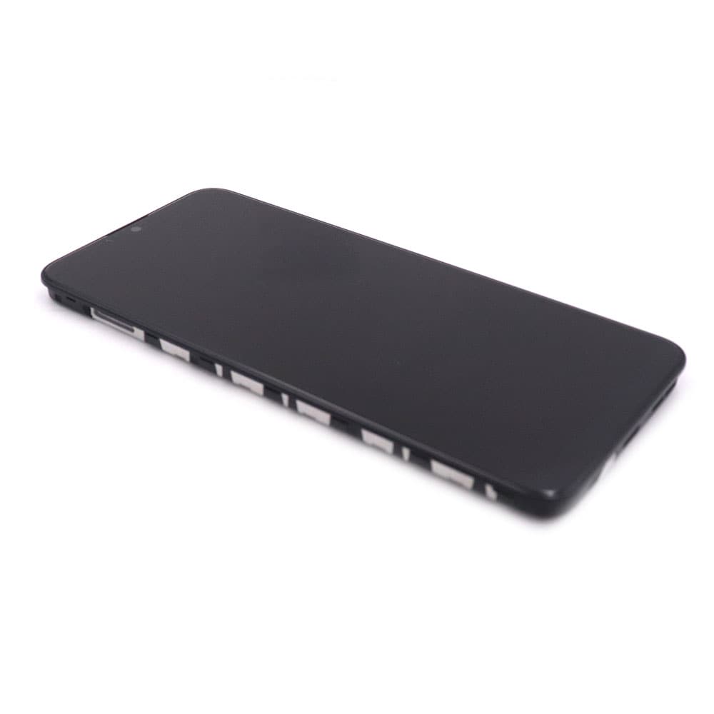 Motorola Scherm Complete met housing voor Motorola Moto G30 Zwart Service Pack