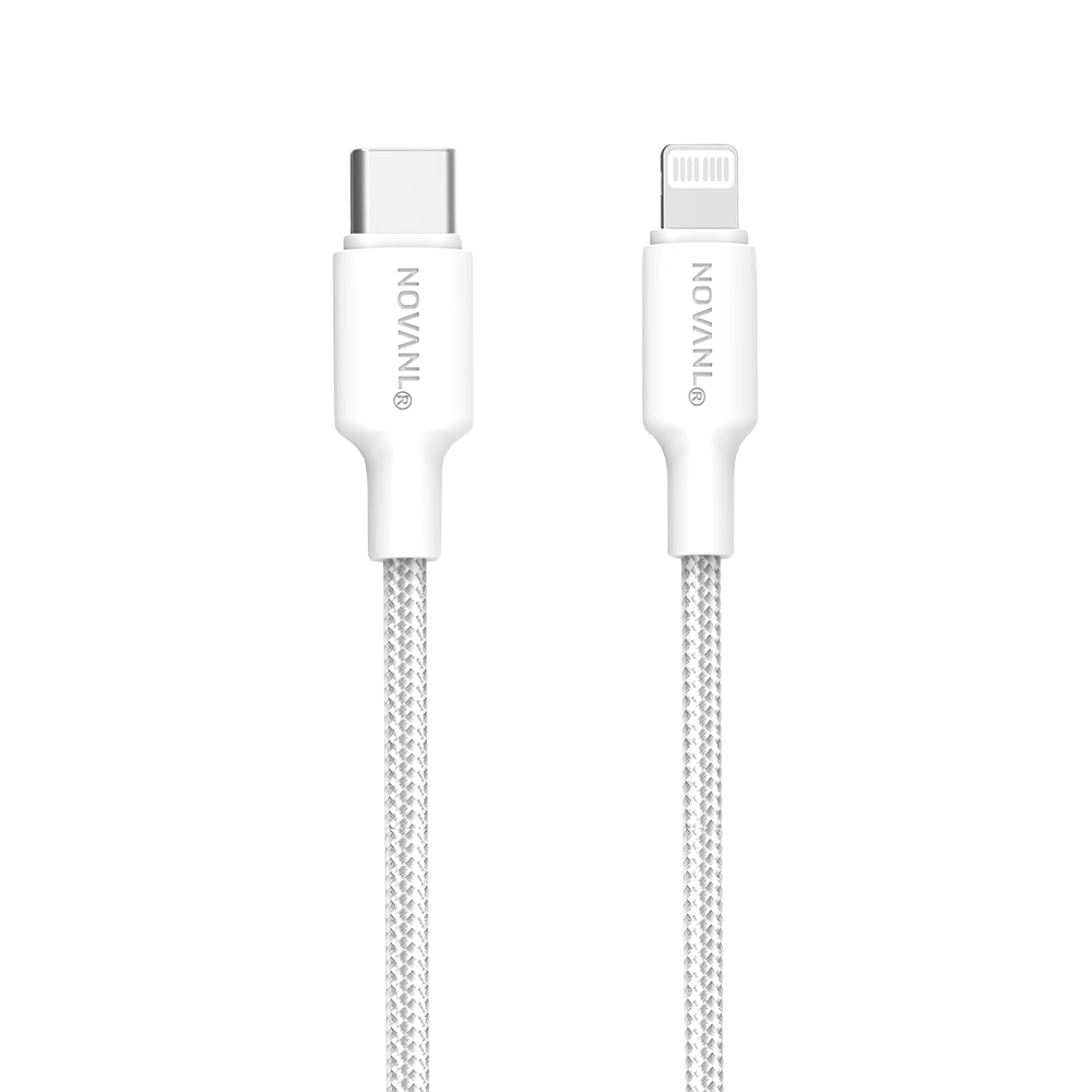 NOVANL SpeedCharge USB C to 8 Pin kabel 30W (0.5M) Wit
