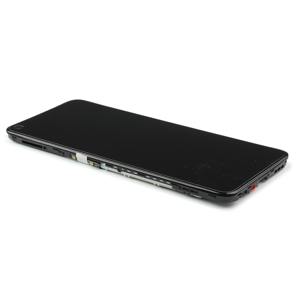 Oppo Scherm met frame voor Oppo A73 5G Zwart Service Pack