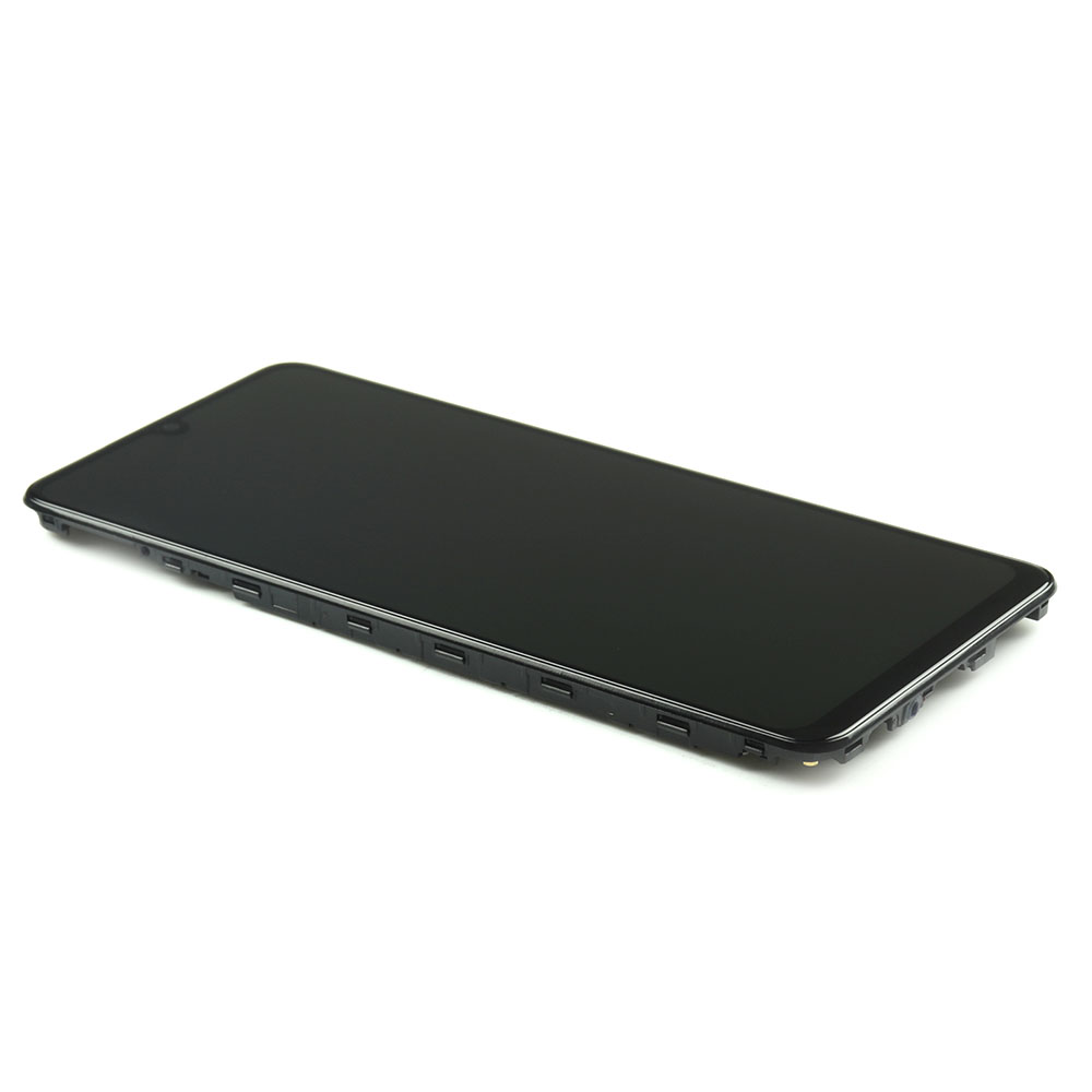 Samsung Scherm met behuizing voor Samsung Galaxy M22 Zwart Service Pack
