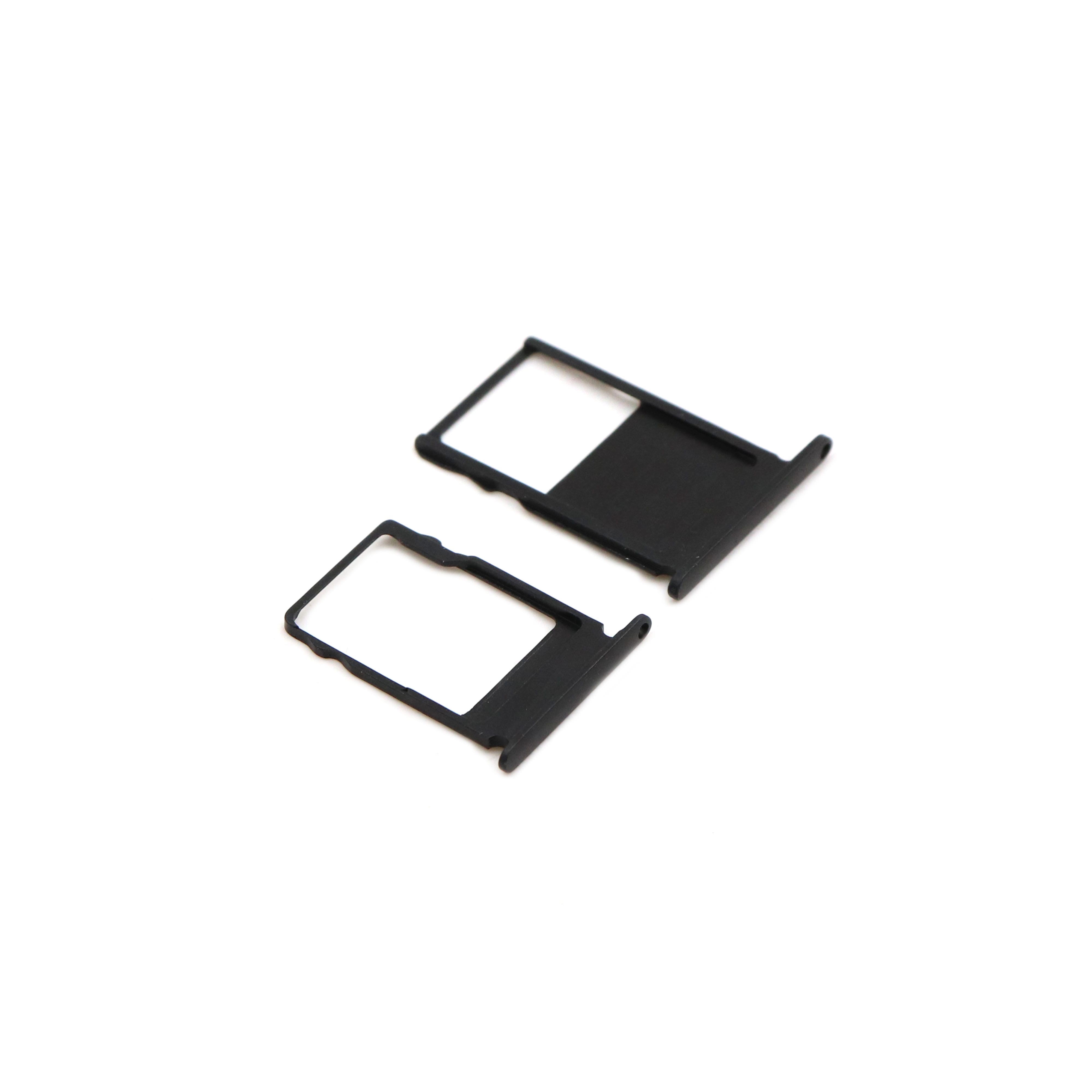 Nokia Sim- en SD-kaarthouder met cover voor Nokia 3 Zwart OEM-Equivalent