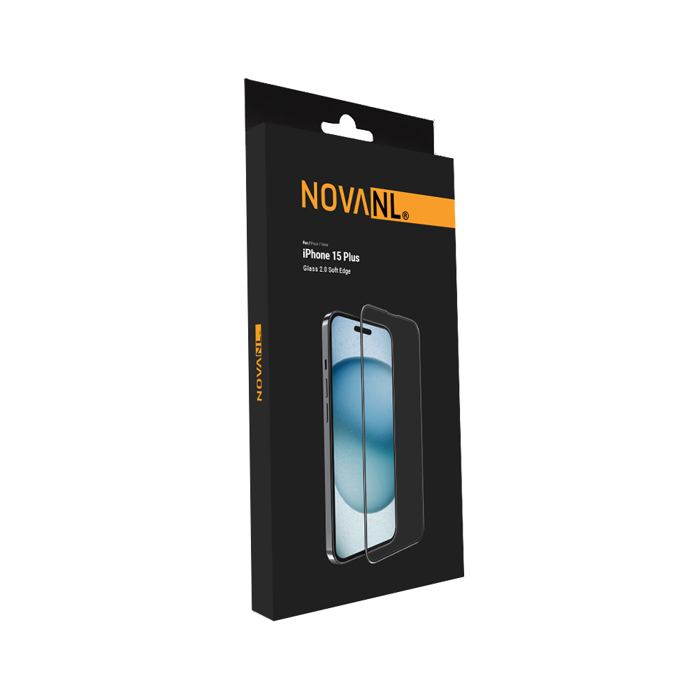 NOVANL GlassProtector Ultra Soft (Soft Edge) voor iPhone 15 Plus/iPhone 16 Plus