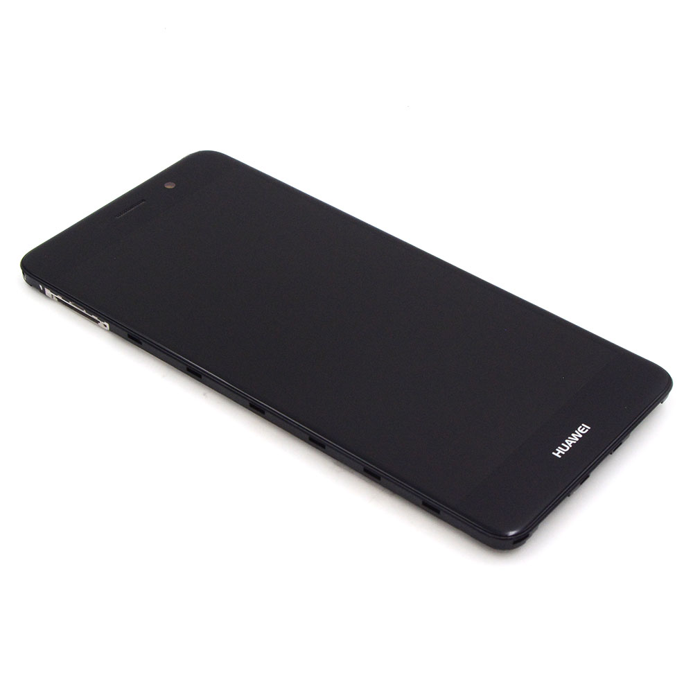 Huawei Scherm met frame voor Huawei Y7 Zwart OEM-Equivalent