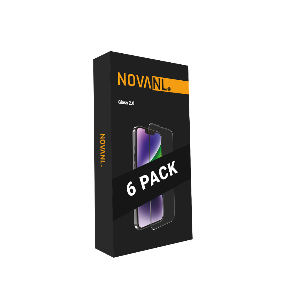 NOVANL GlassProtector Pro (Edge to Edge) (6 Pack) voor iPhone 15