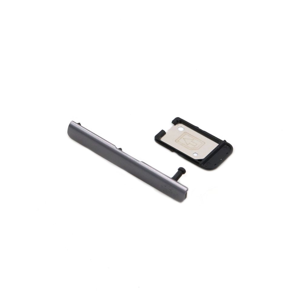 Sony Sim Card Tray Cover voor Sony Xperia XA Ultra Zwart OEM-Equivalent