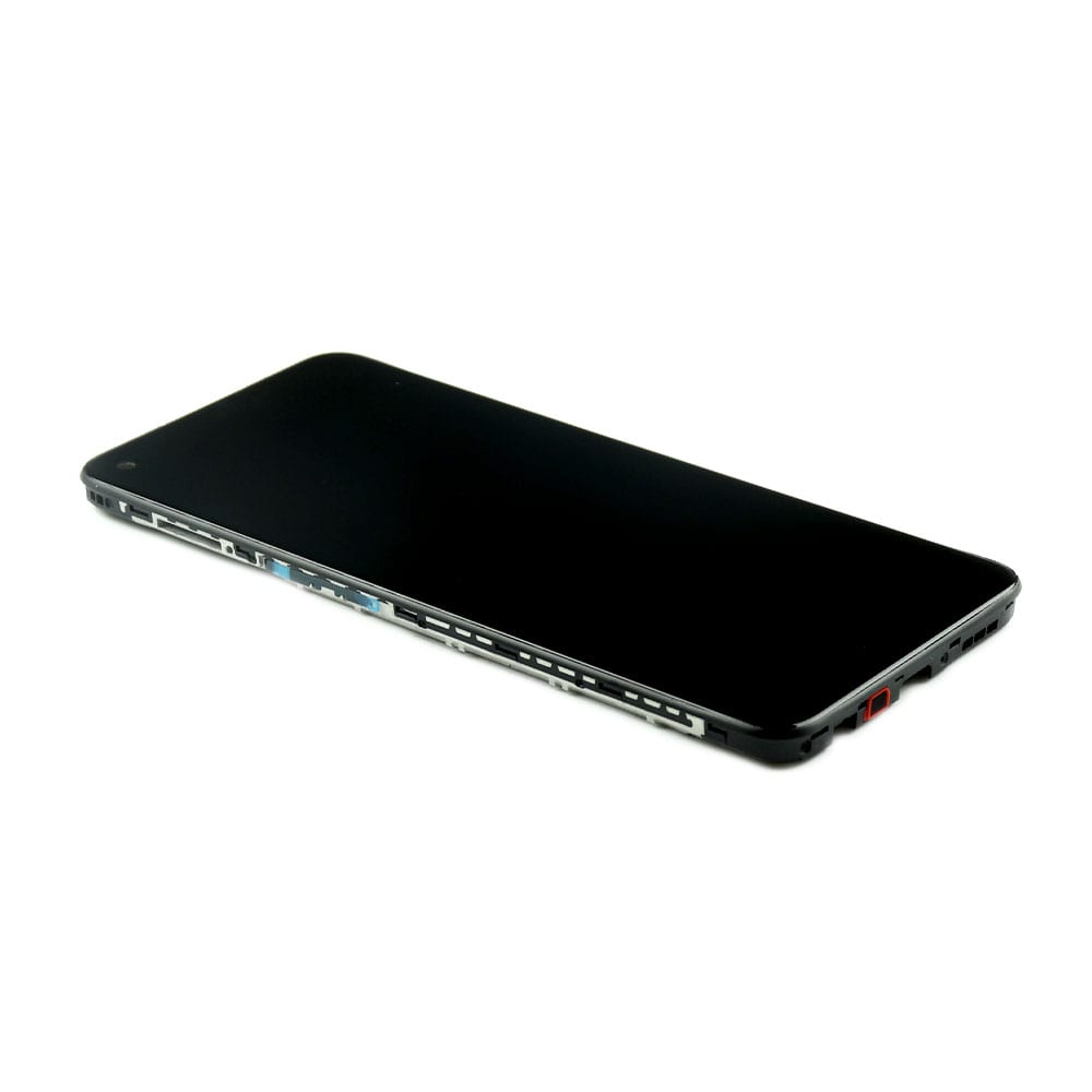Oppo Scherm met frame voor Oppo Oppo A72 4G Zwart OEM-Equivalent