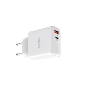 Dubbele oplader USB-A + USB-C