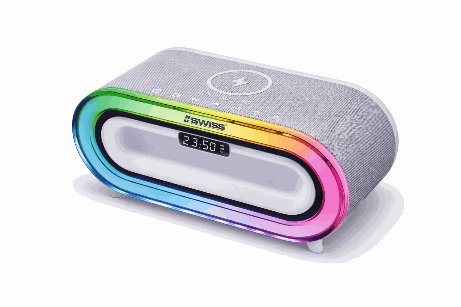 iSWISS Draadloze Bluetooth Speaker – 15W Stereo Sound met RGB Verlichting (Outdoor)