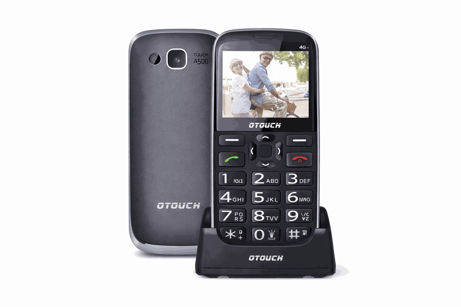 OTOUCH A500 4G Senioren Phone – Grote Toetsen & charging dock