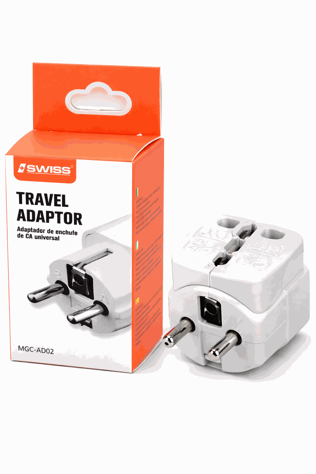 ISWISS Universal travel adapter – Compact Travel Adaptor for Wereldwijd Gebruik (MGC-AD02)