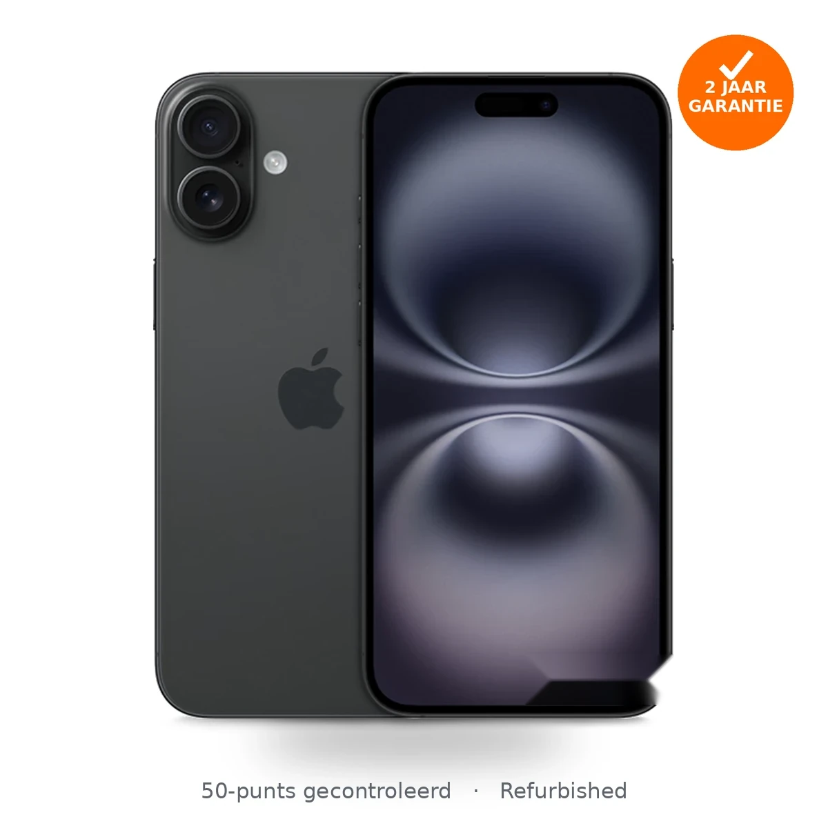Apple iPhone 16 Plus 128GB Zwart refurbished