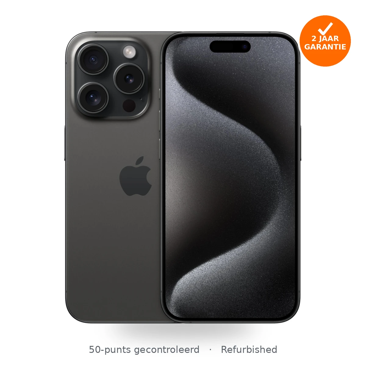 Apple iPhone 15 Pro 128GB Zwart titanium refurbished
