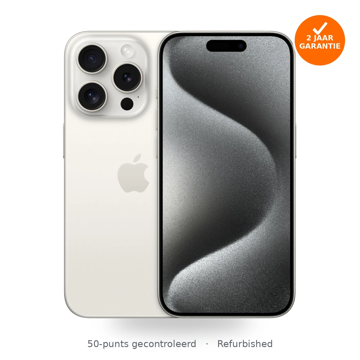 Apple iPhone 15 Pro 128GB Wit titanium refurbished