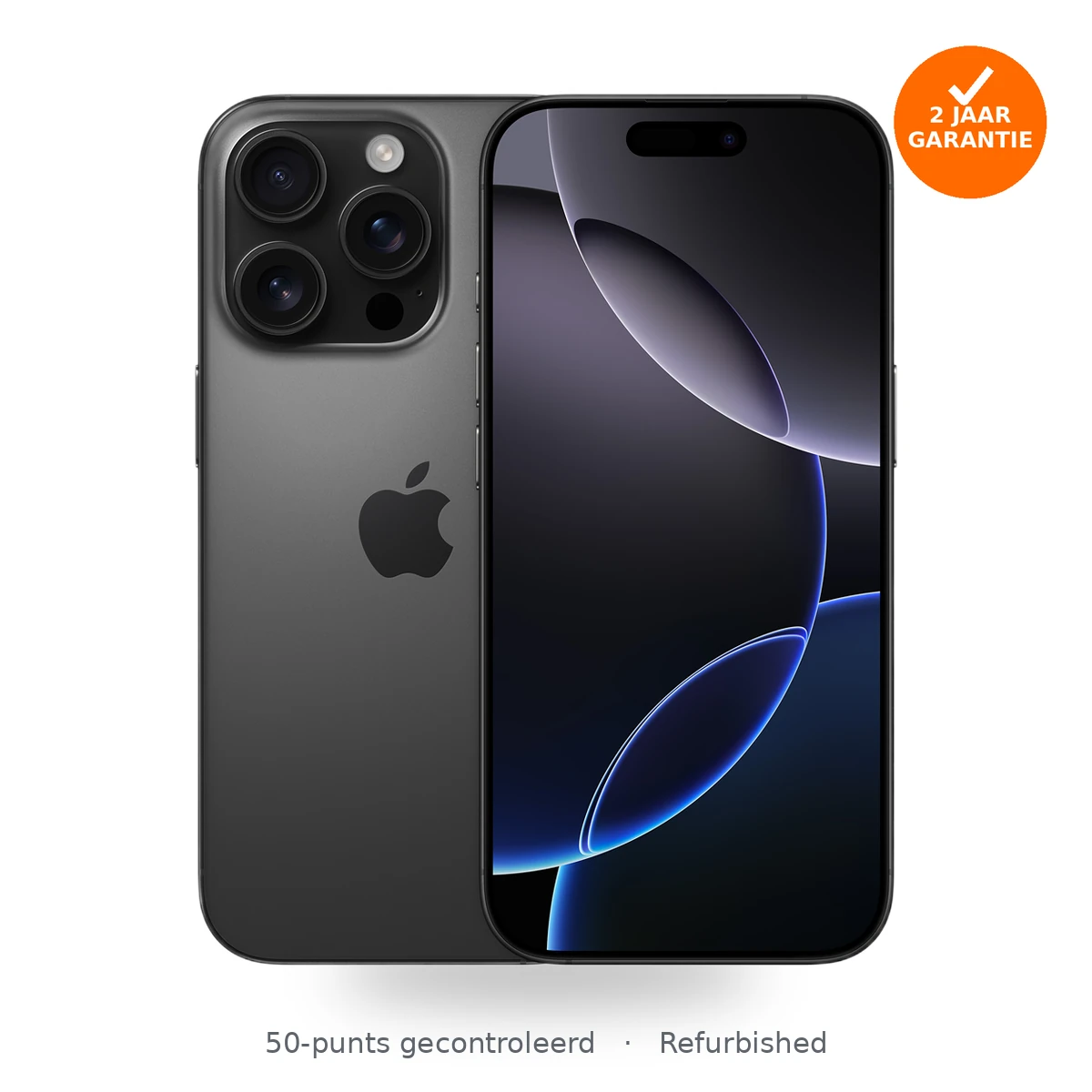 Apple iPhone 16 Pro 128GB Zwart titanium refurbished
