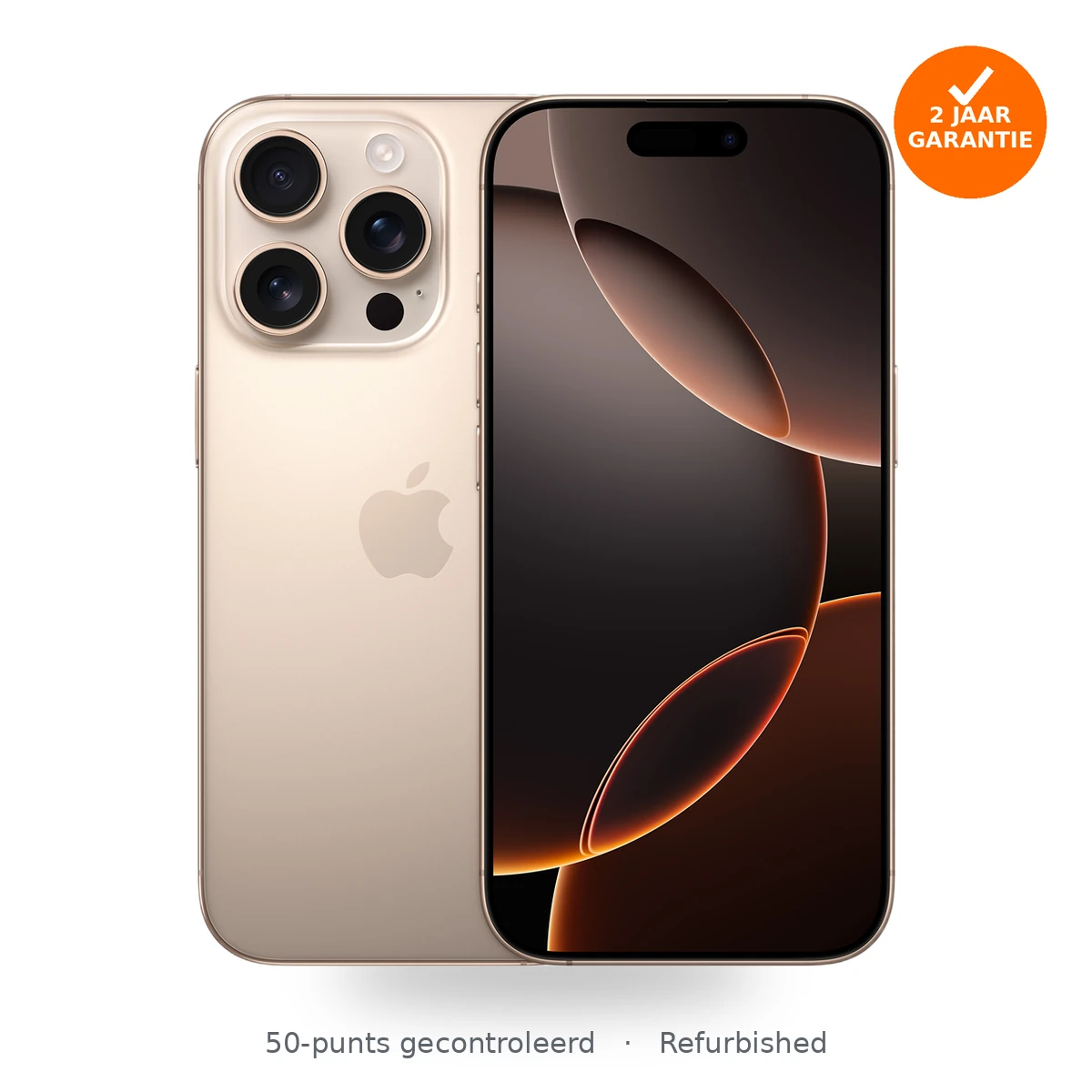 Apple iPhone 16 Pro 128GB Woestijntitanium refurbished