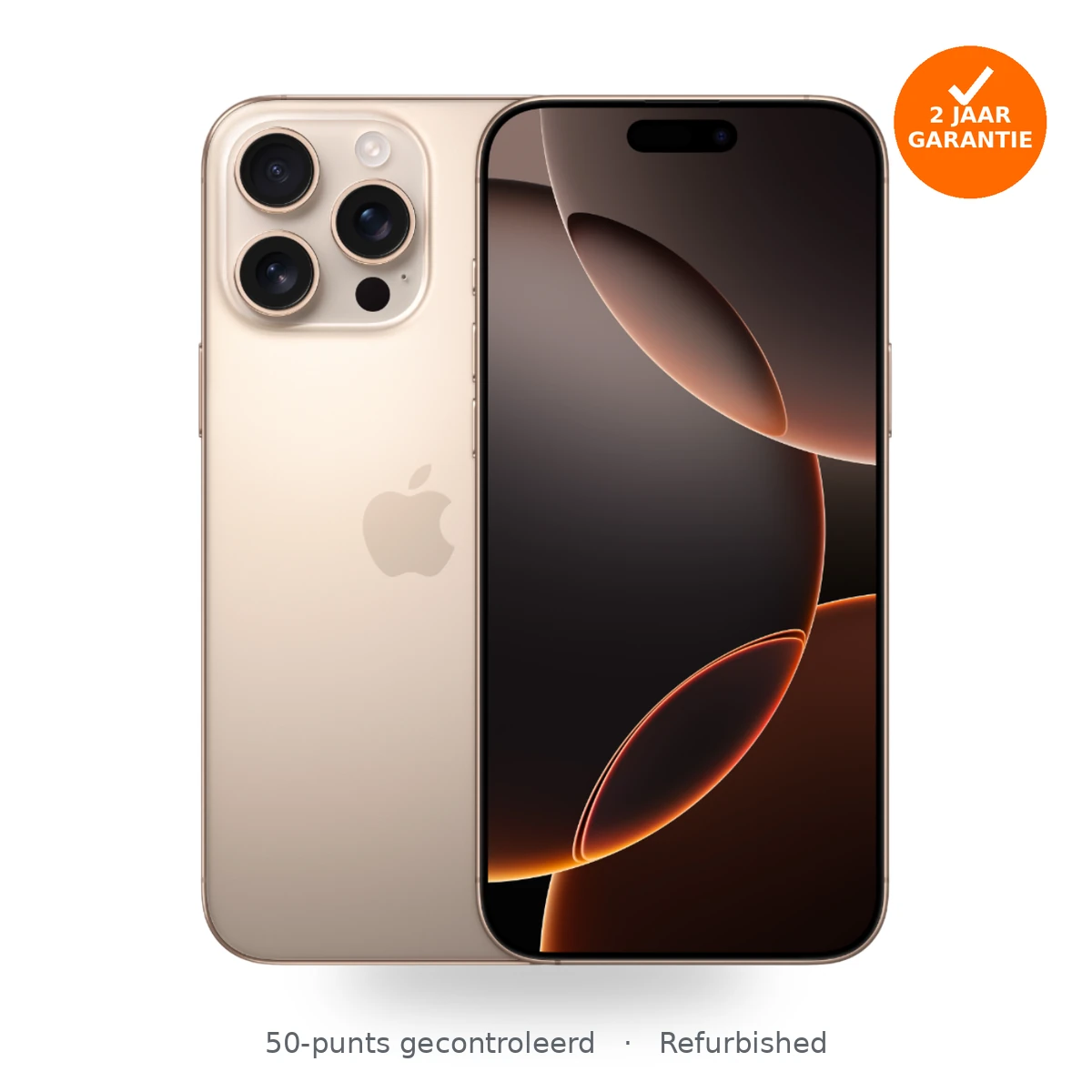 Apple iPhone 16 Pro Max 256GB Woestijntitanium refurbished